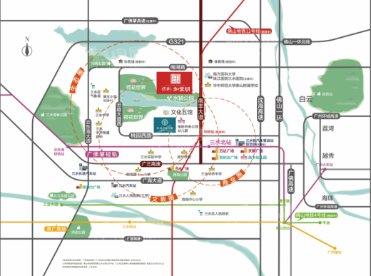 三水保利中央公园位置图